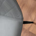 Elina White Marble Effect Round Dining Table & 2 Grey Corona Black Leg Chairs