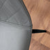 Novara Black Leg 120cm Round Glass Dining Table & 4 Grey Corona Black Leg Chairs