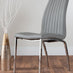 Elina White Marble Effect Round Dining Table & 2 Grey Isco Chairs