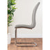 Imperia 4 Modern Grey High Gloss Dining Table And 4 Elephant Grey Murano Chairs Set
