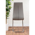 Imperia 4 Modern Grey High Gloss Dining Table And 4 Elephant Grey Murano Chairs Set