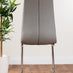 Giovani Grey White Modern High Gloss And Glass Dining Table And 4 Elephant Grey Murano Chairs Set