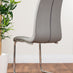 Giovani Grey White High Gloss And Glass 100cm Round Dining Table And 4 Elephant Grey Murano Chairs Set