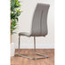Imperia 4 Modern Grey High Gloss Dining Table And 4 Elephant Grey Murano Chairs Set