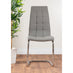 Imperia 4 Modern Grey High Gloss Dining Table And 4 Elephant Grey Murano Chairs Set
