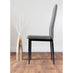 Arezzo Large Extending Dining Table and 8 Grey Milan Black Leg Chairs