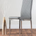Renato 120cm High Gloss Extending Dining Table and 6 Grey Milan Chairs