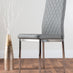 Arezzo Large Extending Dining Table and 6 Grey Milan Chairs
