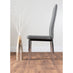 Imperia Grey Modern High Gloss Dining Table And 6 Grey Milan Dining Chairs Set