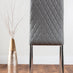 Monza 4 White/Grey Dining Table & 4 Grey Milan Chairs