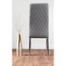 Imperia Grey Modern High Gloss Dining Table And 6 Grey Milan Dining Chairs Set