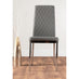 Imperia 4 Modern White High Gloss Dining Table And 4 Elephant Grey Milan Chairs Set