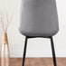 Santorini Brown Round Dining Table And 4 Grey Pesaro Black Leg Chairs