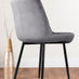 Leonardo Black Leg Glass Dining Table & 4 Grey Pesaro Black Leg Chairs