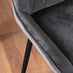 Imperia 6 White Dining Table and 6 Grey Pesaro Black Leg Chairs