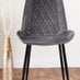 Adley Grey Concrete Effect Storage Dining Table & 4 Grey Pesaro Black Leg Chairs
