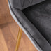 Leonardo 6 Gold Dining Table and 6 Grey Pesaro Gold Leg Chairs