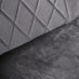 Giovani Round Grey 100cm Table and 4 Grey Pesaro Silver Leg Chairs
