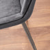Imperia 6 Grey Dining Table and 6 Grey Pesaro Silver Leg Chairs