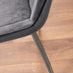 Selina Square Leg Round Dining Table And 4 Grey Pesaro Silver Leg Chairs