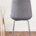 Pivero 4 White Dining Table and 4 Grey Pesaro Silver Leg Chairs