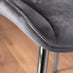 Novara 100cm Round Dining Table and 4 Grey Pesaro Silver Leg Chairs