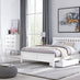 Azure White Solid Pine King Bed Frame + Windsor Mattress + 2 Drawers