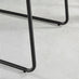2x Halle Light Grey Fabric Dining Chairs Black Legs