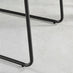 2x Halle Light Grey Fabric Dining Chairs Black Legs