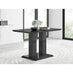 Imperia 4 Modern Black High Gloss Dining Table And 4 Black Modern Milan Chairs Set