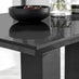 Imperia Rectangular Black High Gloss 4 Seater Dining Table