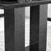 Imperia 4 Modern Black High Gloss Dining Table And 4 Mustard Yellow Luxury Willow Chairs Set