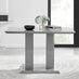 Imperia Rectangular Grey High Gloss 4 Seater Dining Table