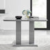 Imperia Rectangular Grey High Gloss 4 Seater Dining Table