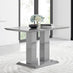 Imperia Rectangular Grey High Gloss 4 Seater Dining Table