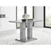 Imperia 4 Grey Dining Table and 4 Grey Belgravia Black Leg Chairs