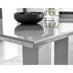 Imperia 4 Grey Dining Table and 4 Grey Milan Black Leg Chairs