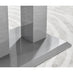 Imperia 4 Modern Grey High Gloss Dining Table And 4 Elephant Grey Murano Chairs Set