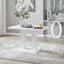 Imperia Rectangular White High Gloss 4 Seater Dining Table