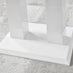 Imperia 4 Modern White High Gloss Dining Table And 4 Elephant Grey Lorenzo Chrome Dining Chairs Set