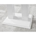 White Imperia 4 Table & 4 Elephant Grey Belgravia Chairs