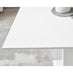 White Imperia 4 Table & 4 Elephant Grey Belgravia Chairs