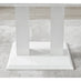 White Imperia 4 Table & 4 Elephant Grey Belgravia Chairs