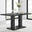 Imperia Rectangular Black High Gloss 6 Seater Dining Table