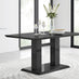 Imperia Black High Gloss Dining Table And 6 Black Modern Lorenzo Dining Chairs Set