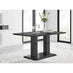 Imperia Black High Gloss Dining Table And 6 Black Milan Dining Chairs Set