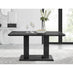 Imperia Black High Gloss Dining Table And 6 Black Milan Dining Chairs Set