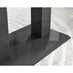 Imperia High Gloss Black Dining Table & 6 Grey Calla Black Leg Chairs