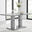 Imperia Rectangular Grey High Gloss 6 Seater Dining Table