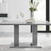 Imperia Rectangular Grey High Gloss 6 Seater Dining Table